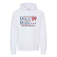 Dolly And Reba 2024 Make America Fancy Again Retro Vintage Premium Hoodie