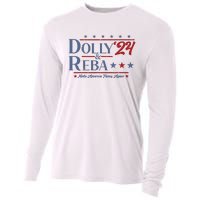 Dolly And Reba 2024 Make America Fancy Again Retro Vintage Cooling Performance Long Sleeve Crew