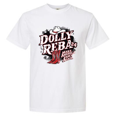 Dolly And Reba 2024 Make America Fancy Again Garment-Dyed Heavyweight T-Shirt