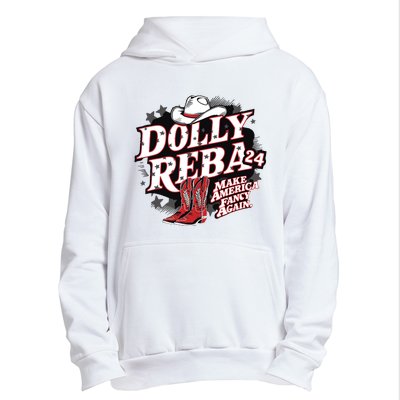 Dolly And Reba 2024 Make America Fancy Again Urban Pullover Hoodie