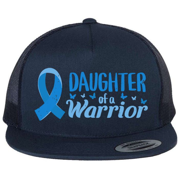 Diabetes Awareness Rainbow Blue Ribbon Fight T1 T2 Diabetes Flat Bill Trucker Hat