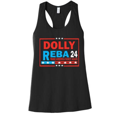 Dolly And Reba 2024 Gift Women's Racerback Tank