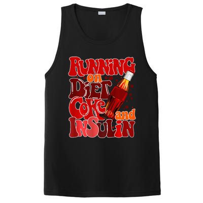 Diabetes Awareness Running on diet Coke and Insulin Pancreas PosiCharge Competitor Tank