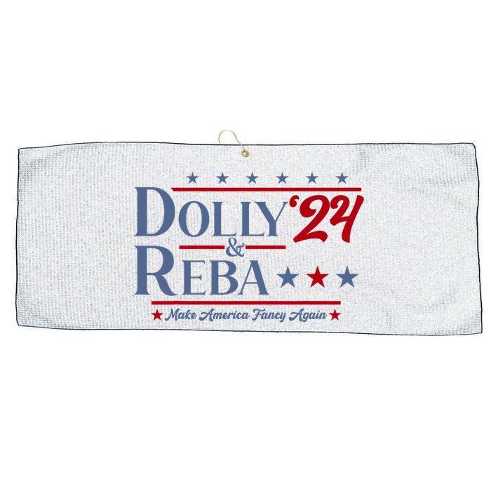 Dolly And Reba 2024 Make America Fancy Again Retro Vintage Large Microfiber Waffle Golf Towel