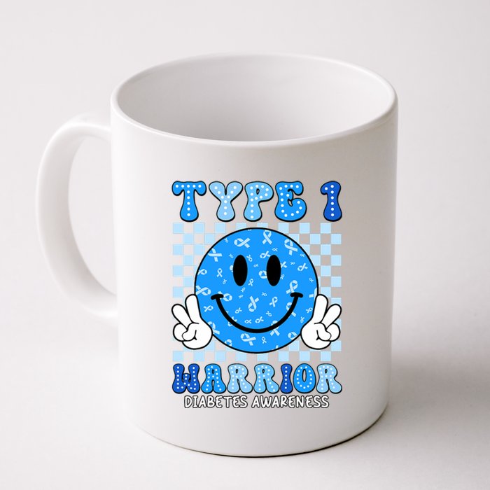 Diabetes Awareness Ribbon T1d Warrior Support Squad Coffee Mug