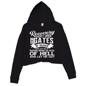 Drug Addiction Recovery Quote Sobriety 12 Steps Aa Gift Crop Fleece Hoodie