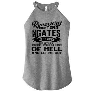 Drug Addiction Recovery Quote Sobriety 12 Steps Aa Gift Women's Perfect Tri Rocker Tank