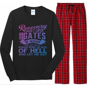 Drug Addiction Recovery Quote Sobriety 12 Steps Aa Gift Long Sleeve Pajama Set