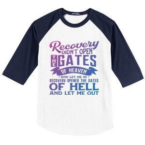 Drug Addiction Recovery Quote Sobriety 12 Steps Aa Gift Baseball Sleeve Shirt