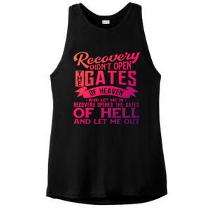 Drug Addiction Recovery Quote Sobriety 12 Steps Aa Gift Ladies PosiCharge Tri-Blend Wicking Tank