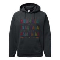 Dramala And Relax In Our Pajamalas Harris Walz 2024 Performance Fleece Hoodie