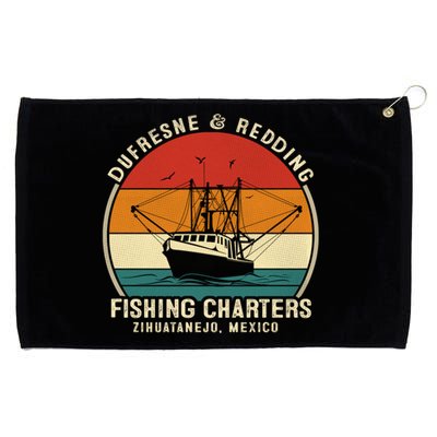 Dufresne And Redding Fishing Charters Cute Gift Vintage Boating Cool Gift Grommeted Golf Towel