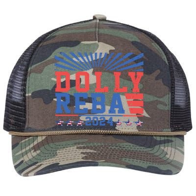 Dolly And Reba 2024 Retro Rope Trucker Hat Cap