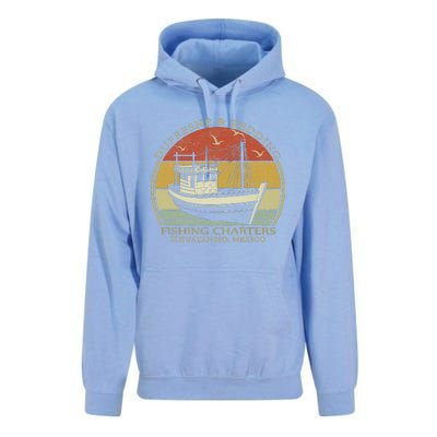 Dufresne And Redding Fishing Charters Vintage Fishing Boat Unisex Surf Hoodie