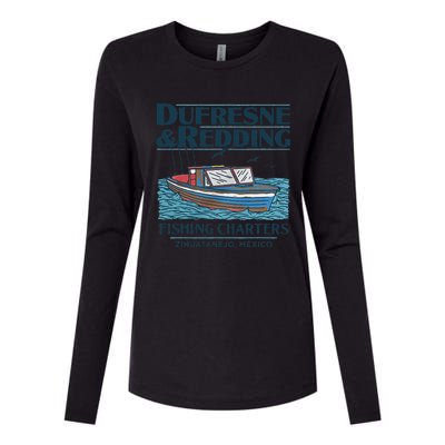 DUFRESNE And REDDING Fishing Charters Womens Cotton Relaxed Long Sleeve T-Shirt