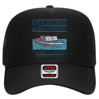 DUFRESNE And REDDING Fishing Charters High Crown Mesh Back Trucker Hat