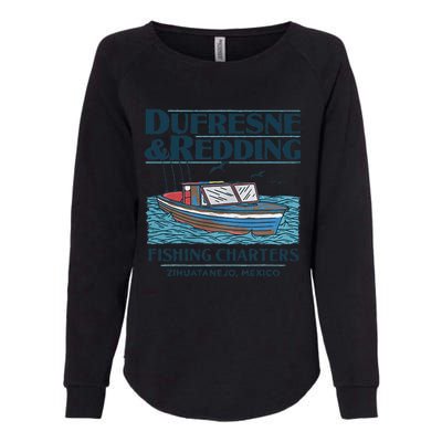 DUFRESNE And REDDING Fishing Charters Womens California Wash Sweatshirt