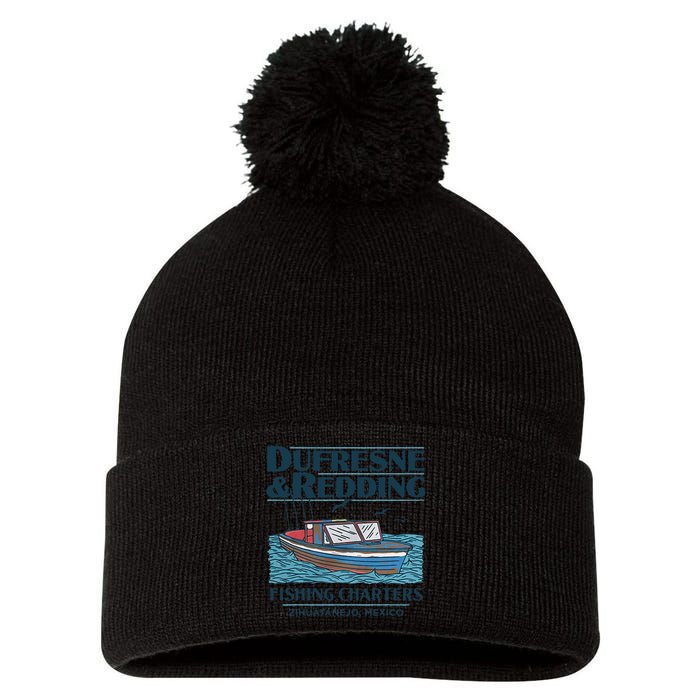 DUFRESNE And REDDING Fishing Charters Pom Pom 12in Knit Beanie