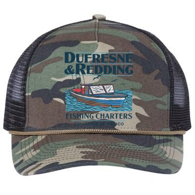 DUFRESNE And REDDING Fishing Charters Retro Rope Trucker Hat Cap