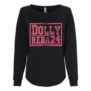 Dolly And Reba For President Pink 2024 Womens California Wash Sweatshirt