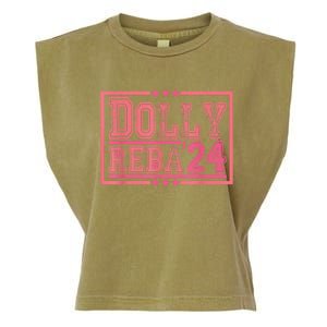 Dolly And Reba For President Pink 2024 Garment-Dyed Women's Muscle Tee