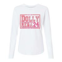 Dolly And Reba For President Pink 2024 Womens Cotton Relaxed Long Sleeve T-Shirt