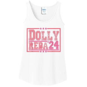 Dolly And Reba For President Pink 2024 Ladies Essential Tank