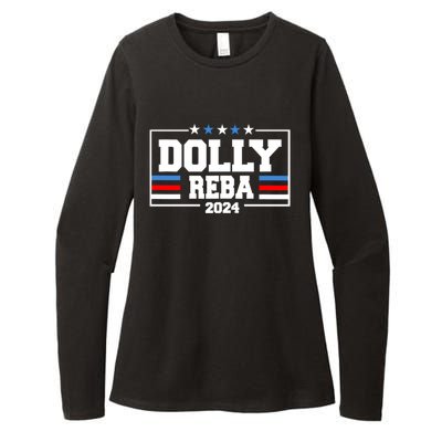 Dolly And Reba 2024 Make America Fancy Again Womens CVC Long Sleeve Shirt