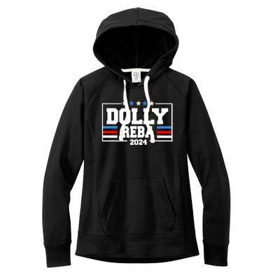 Dolly And Reba 2024 Make America Fancy Again Women's Fleece Hoodie