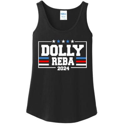 Dolly And Reba 2024 Make America Fancy Again Ladies Essential Tank