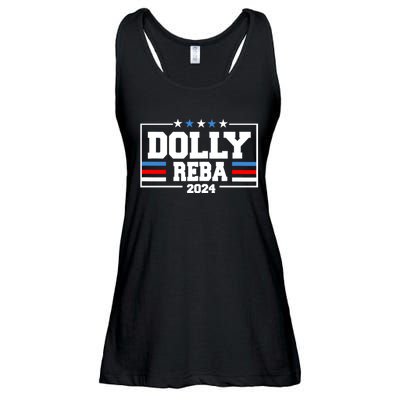 Dolly And Reba 2024 Make America Fancy Again Ladies Essential Flowy Tank