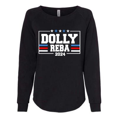 Dolly And Reba 2024 Make America Fancy Again Womens California Wash Sweatshirt