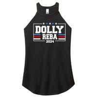 Dolly And Reba 2024 Make America Fancy Again Women's Perfect Tri Rocker Tank