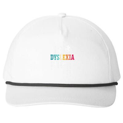 Dyslexia Awareness Reading Disorder Learning Disability Snapback Five-Panel Rope Hat