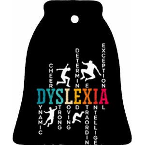 Dyslexia Awareness Reading Disorder Learning Disability Ceramic Bell Ornament