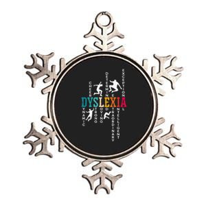 Dyslexia Awareness Reading Disorder Learning Disability Metallic Star Ornament