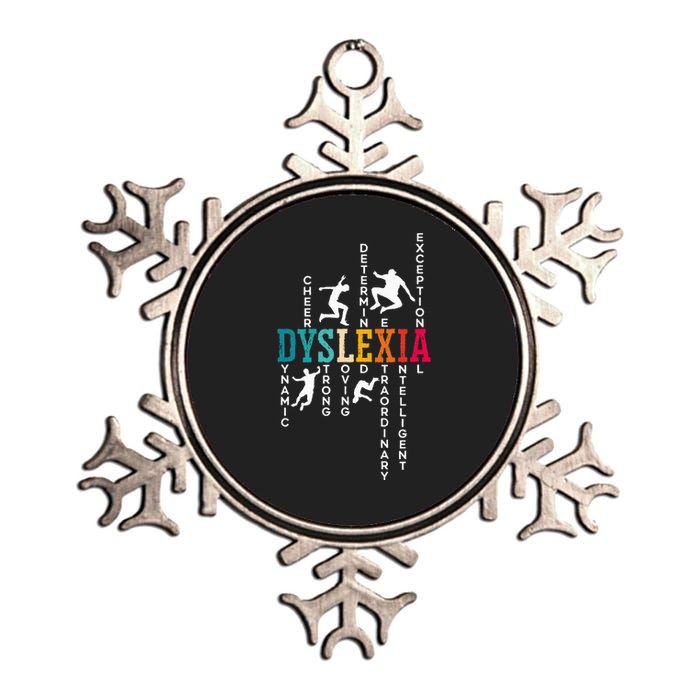 Dyslexia Awareness Reading Disorder Learning Disability Metallic Star Ornament