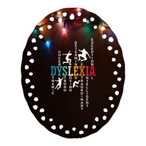 Dyslexia Awareness Reading Disorder Learning Disability Ceramic Oval Ornament