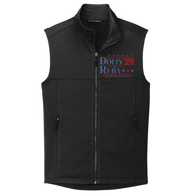 Dolly And Reba 2024 Make America Fancy Again Retro Vintage Collective Smooth Fleece Vest