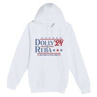 Dolly And Reba 2024 Make America Fancy Again Retro Vintage Premium Pullover Hoodie