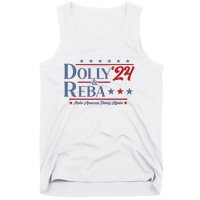 Dolly And Reba 2024 Make America Fancy Again Retro Vintage Tank Top