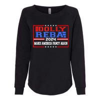 Dolly And Reba 2024 Make America Fancy Again Retro Vintage Womens California Wash Sweatshirt