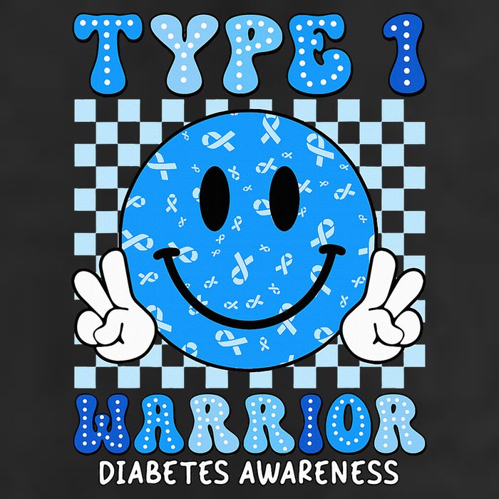 Diabetes Awareness Ribbon T1d Warrior Support Squad Hat