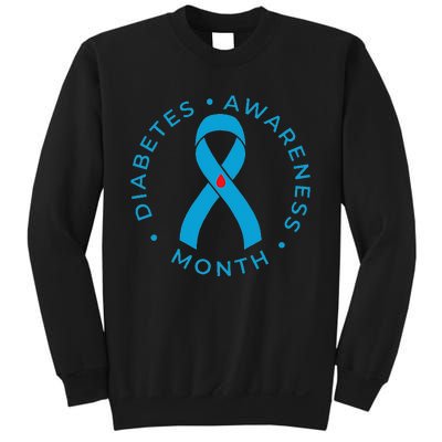 Diabetes Awareness Ribbon Type 1 One Two 2 T1D Sweatshirt