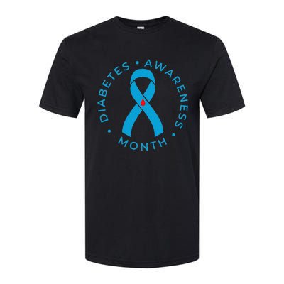 Diabetes Awareness Ribbon Type 1 One Two 2 T1D Softstyle CVC T-Shirt