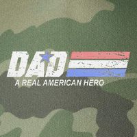 Dad A Real American Hero Legacy Tie Dye Trucker Hat