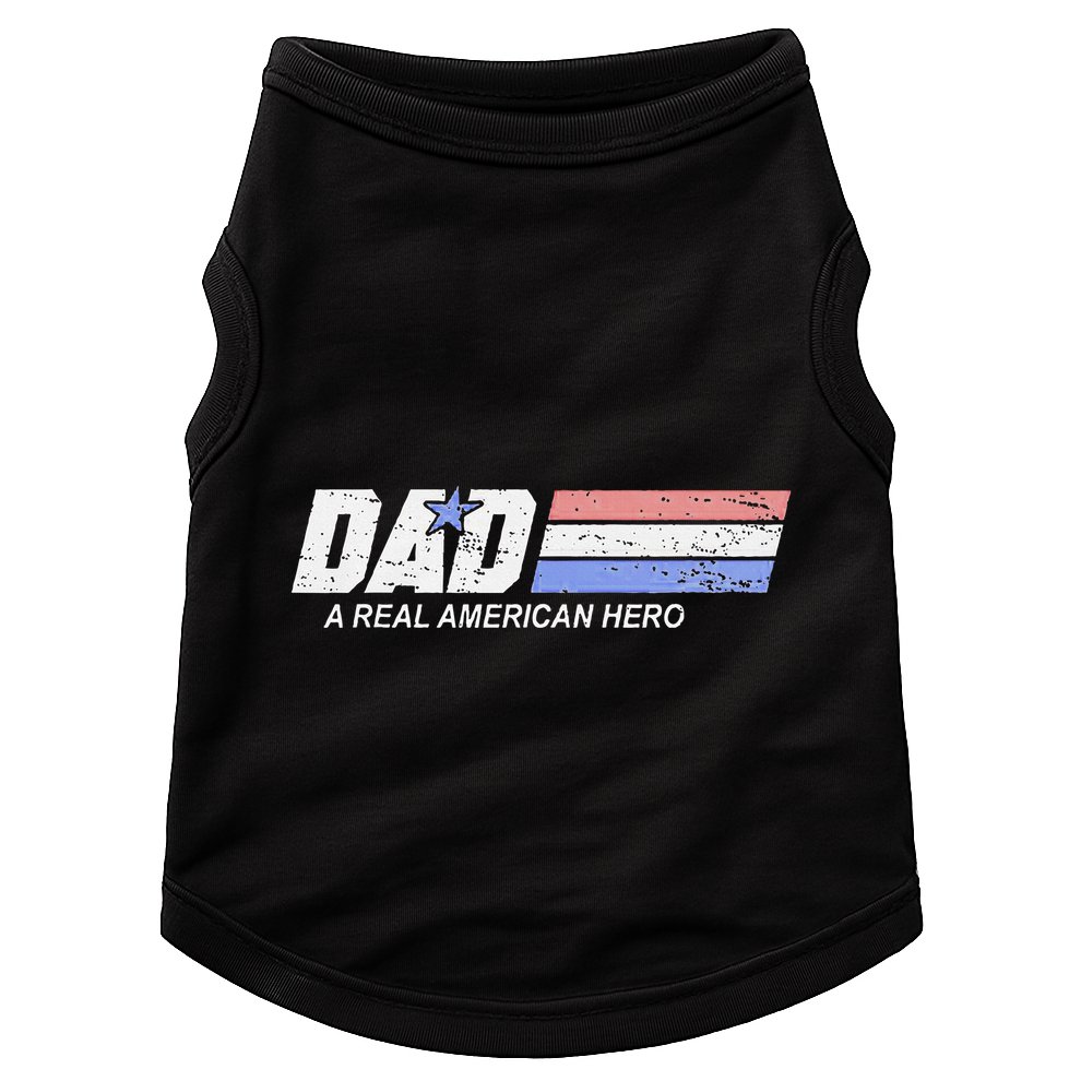 Dad A Real American Hero Doggie Tank