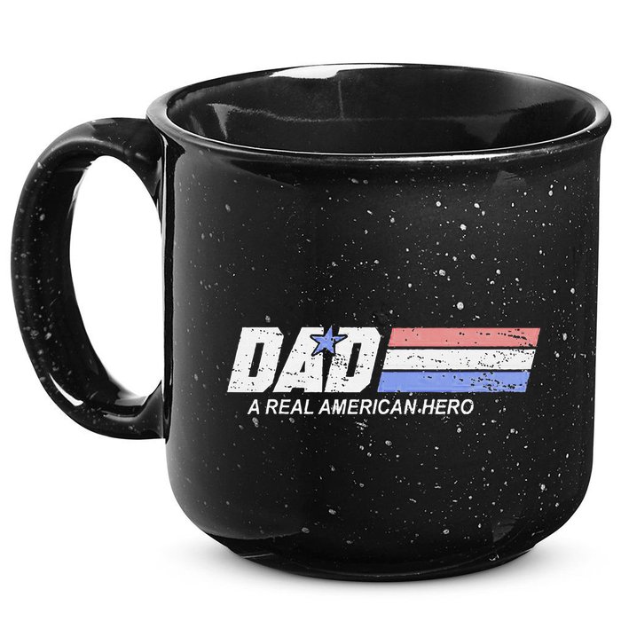 Dad A Real American Hero 15oz Campfire Ceramic Mug