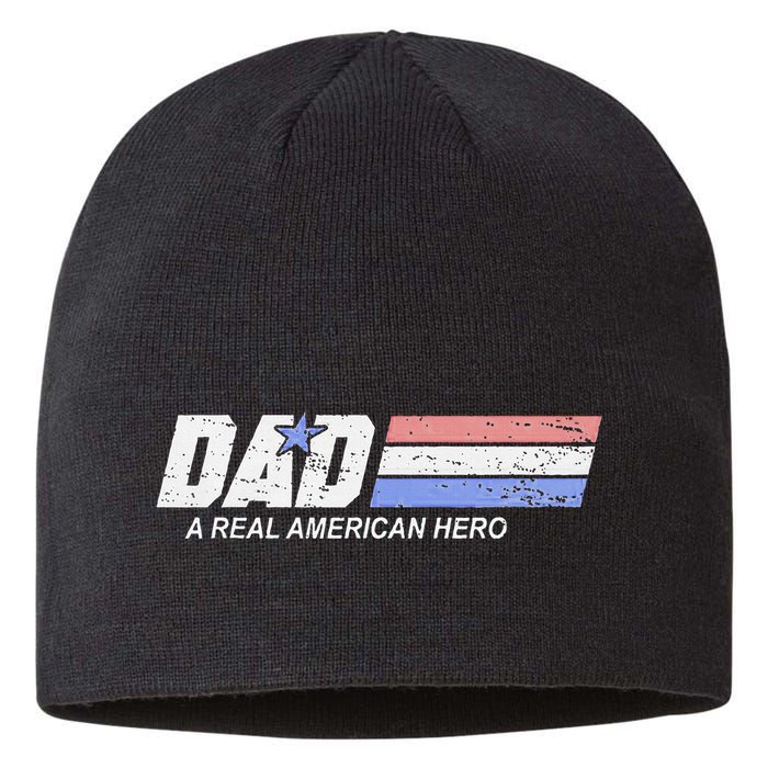 Dad A Real American Hero Sustainable Beanie