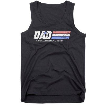 Dad A Real American Hero Tank Top